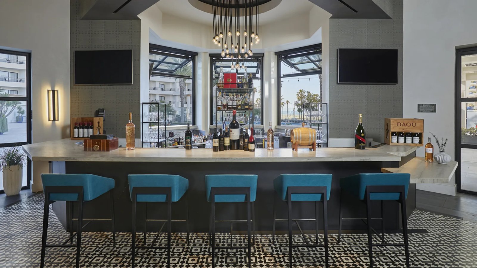 The Waterfront Beach Resort, a Hilton Hotel, at the table