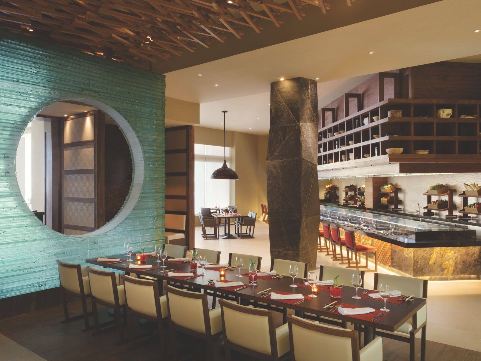 Hyatt Ziva Cancun, at the table