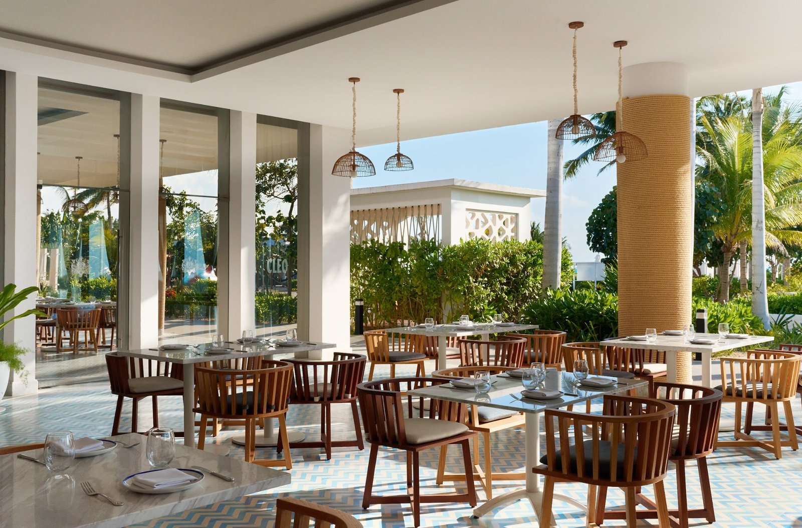 SLS Playa Mujeres, at the table
