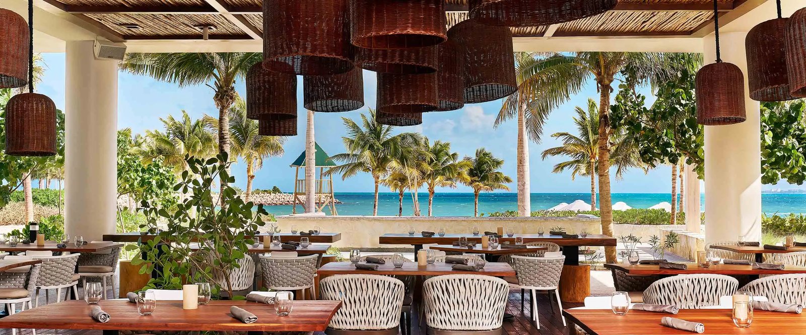 SLS Playa Mujeres, at the table