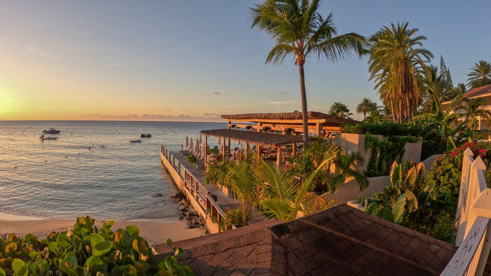 Blue Waters Resort and Spa, at the table