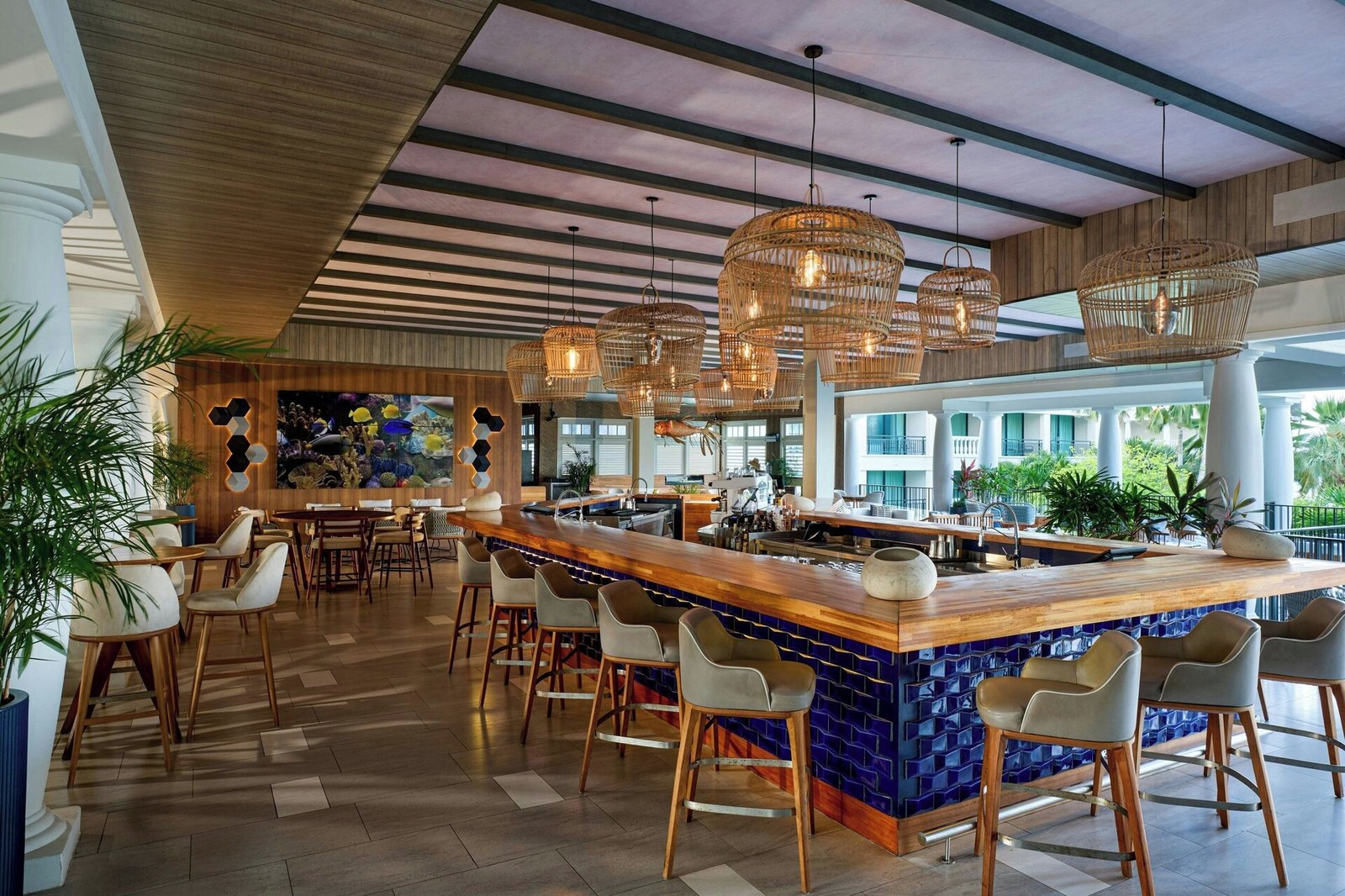 Curacao Marriott Beach Resort, at the table