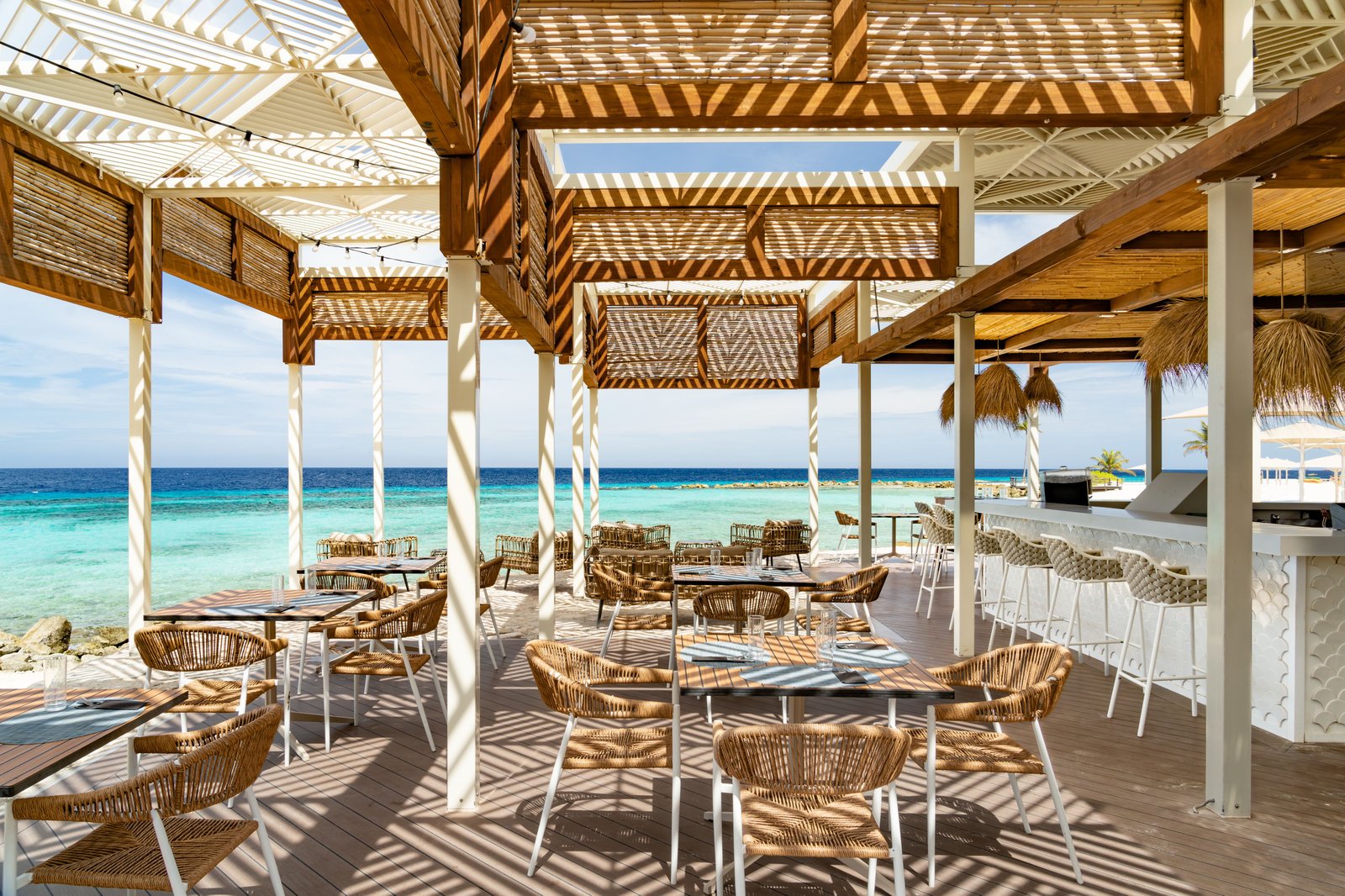 Curacao Marriott Beach Resort, at the table