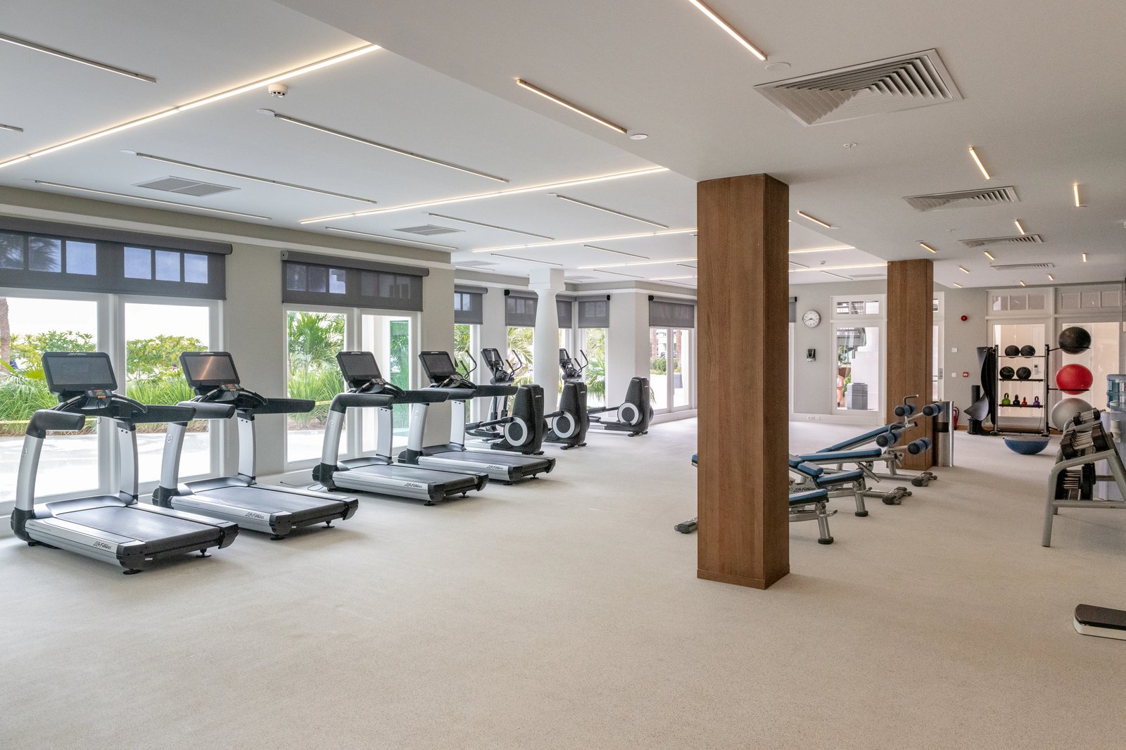 Curacao Marriott Beach Resort, the gym and spa