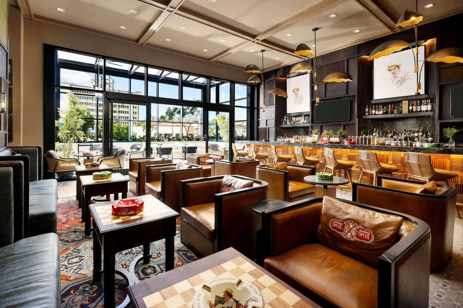 Hotel Santiago, Curio Collection by Hilton, the cigar lounge by arturo fuente