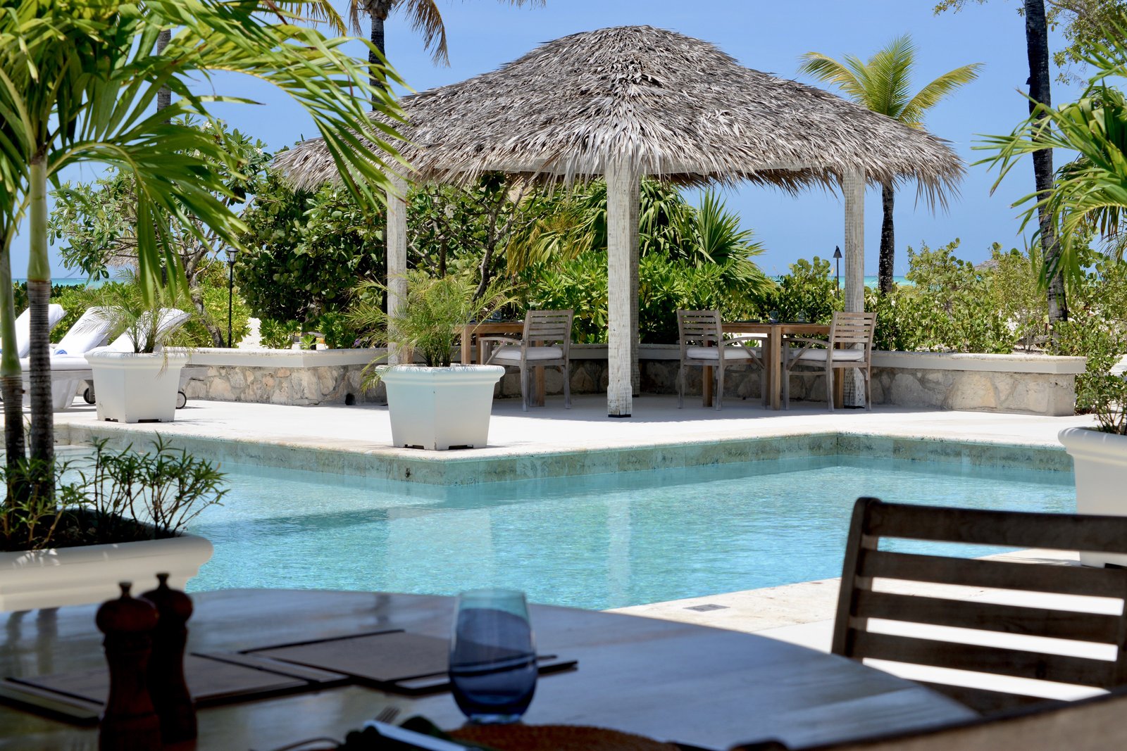 Pine Cay, Turks and Caicos, at the table