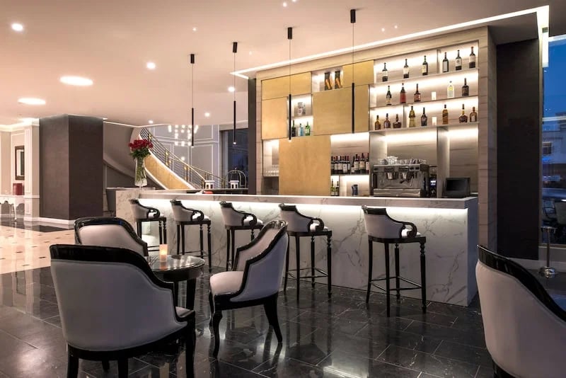 Hotel NH Collection Plaza Santiago, at the table