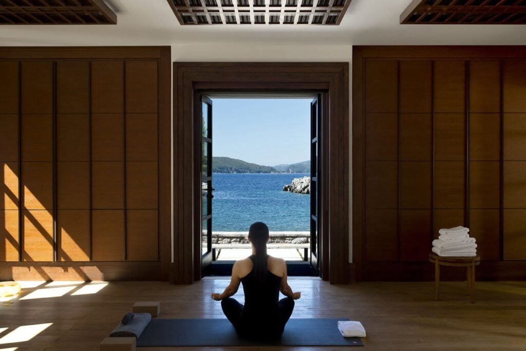 Aman Sveti Stefan, gym and yoga studio