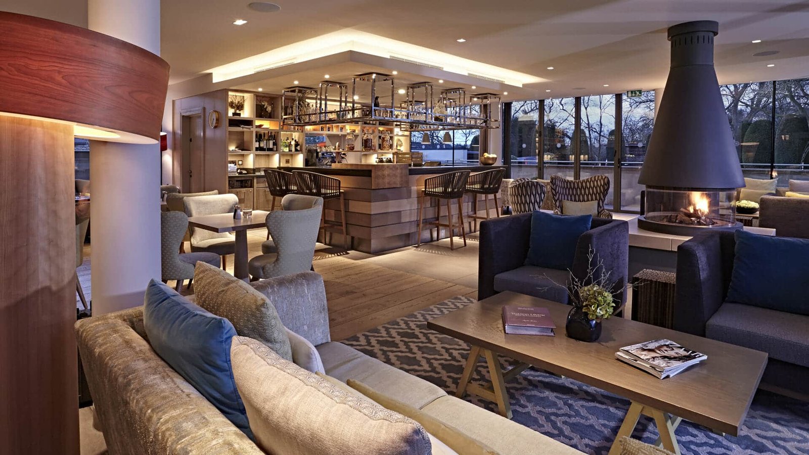 Dormy House, at the table