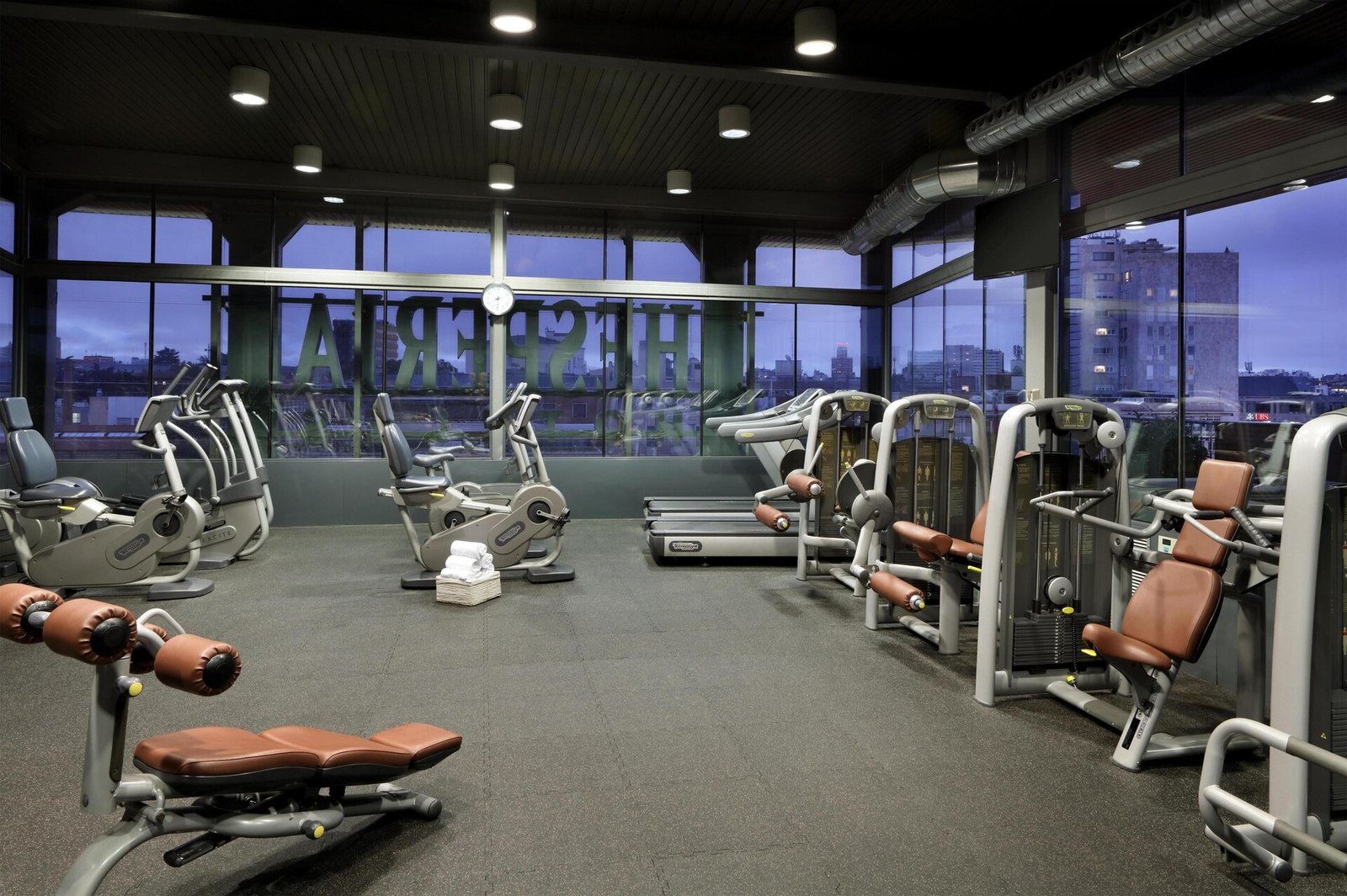 Hyatt Regency Hesperia Madrid, the rooftop gym