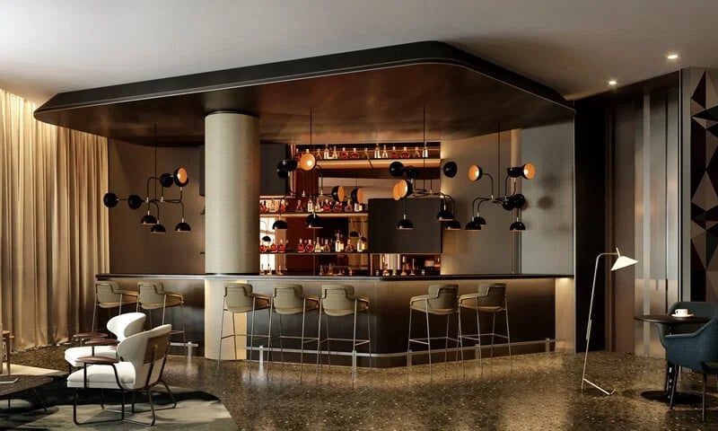 Hotel NH Collection München Bavaria, lobby bar