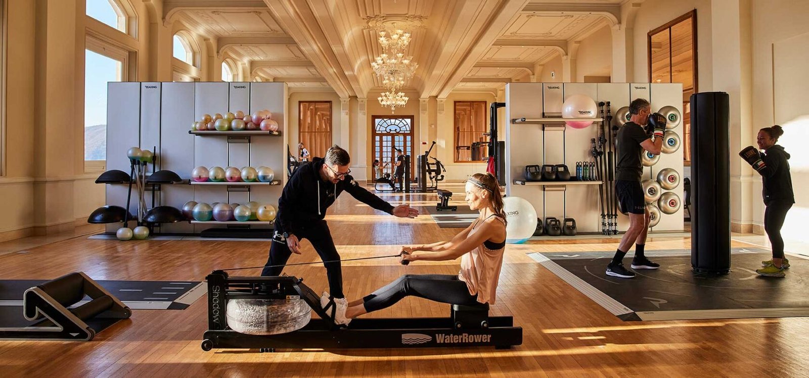 Palazzo Fiuggi, the gym and thermae