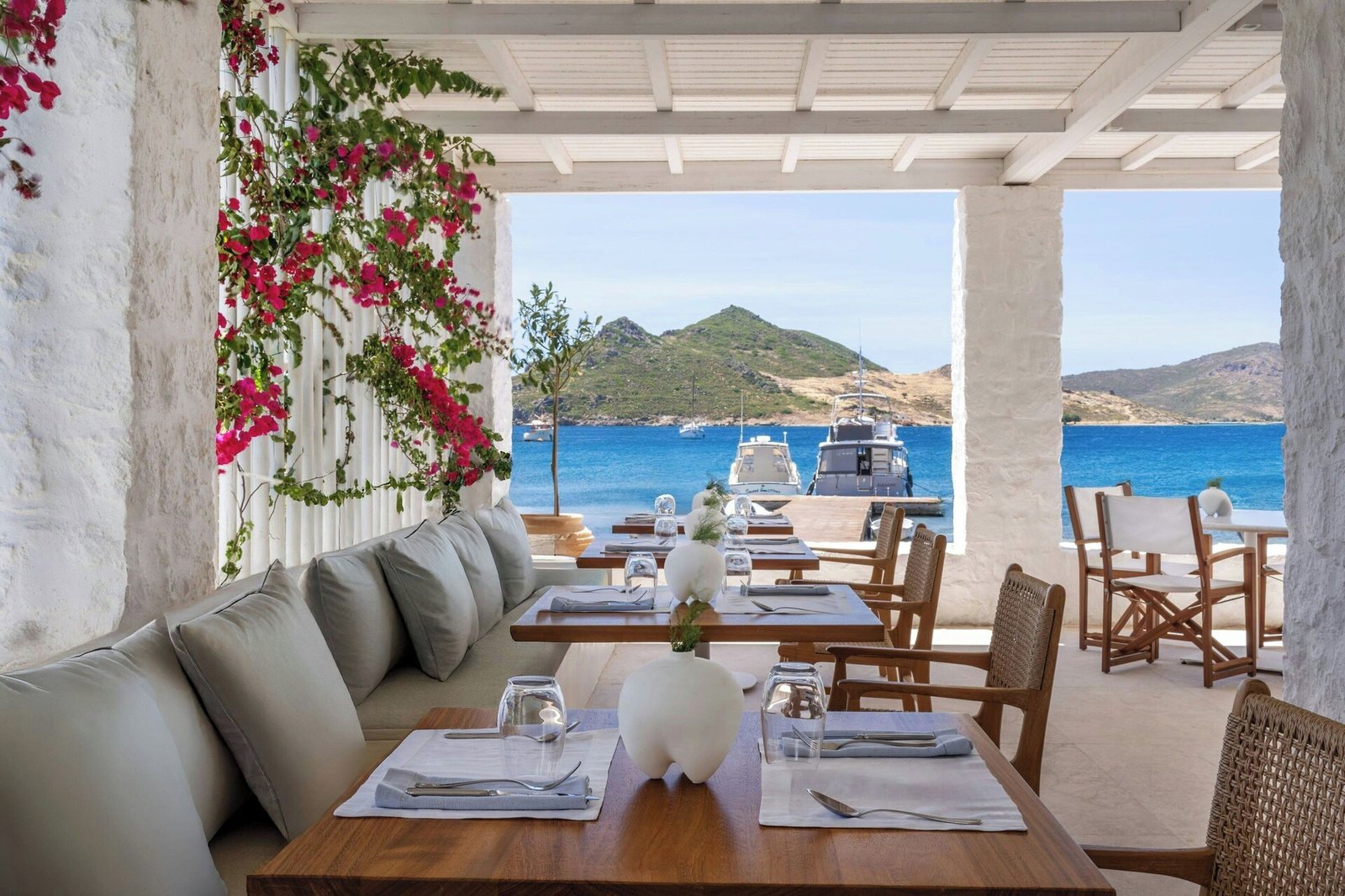 Patmos Aktis, a Luxury Collection Resort & Spa, Greece, at the table