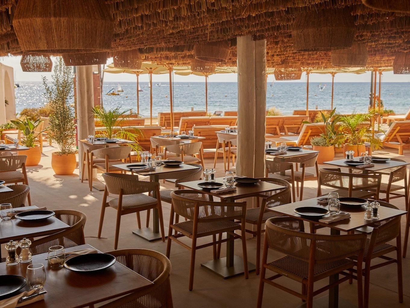 W Ibiza, at the table