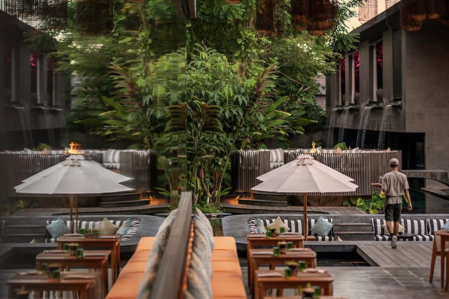 Gdas Bali Health and Wellness Resort, at the table