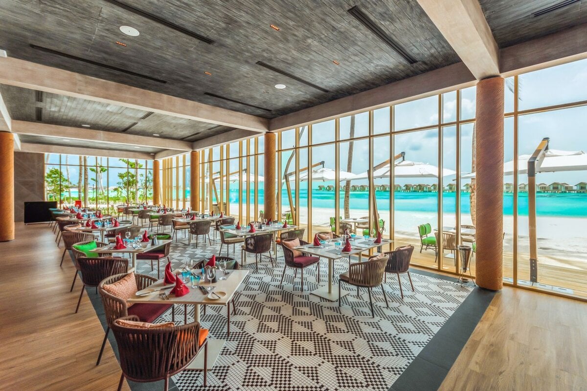 Hard Rock Hotel Maldives, at the table