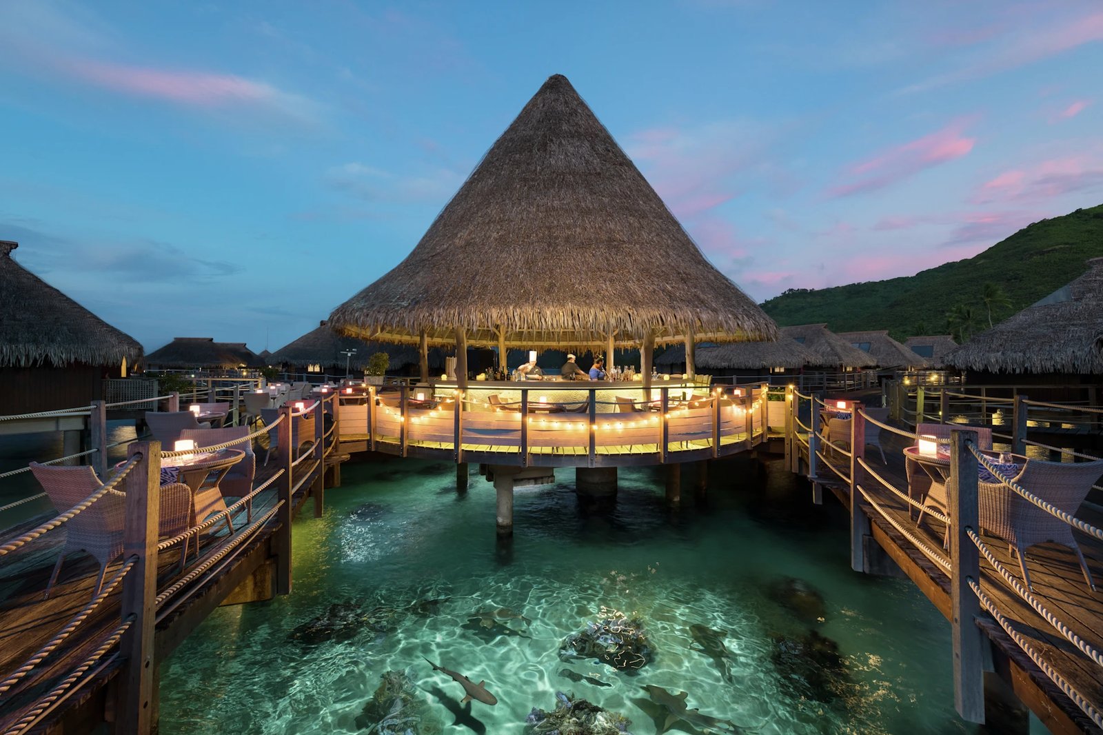 Hilton Moorea Lagoon Resort & Spa, at the table