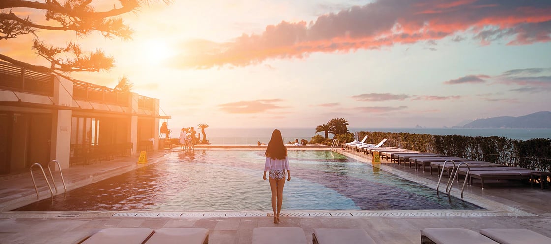 Paradise Hotel Busan, the pool