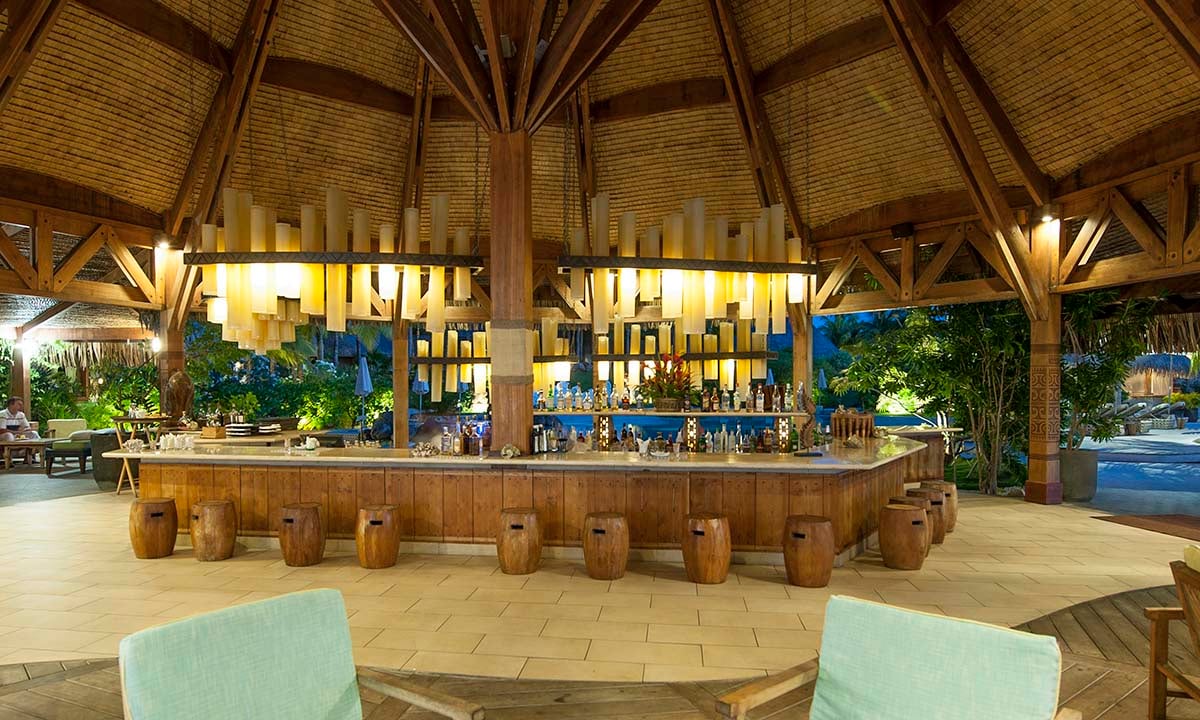 The St. Regis Bora Bora Resort, at the table