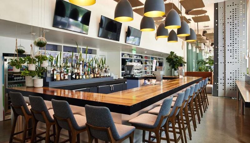 YOTEL Boston, at the table