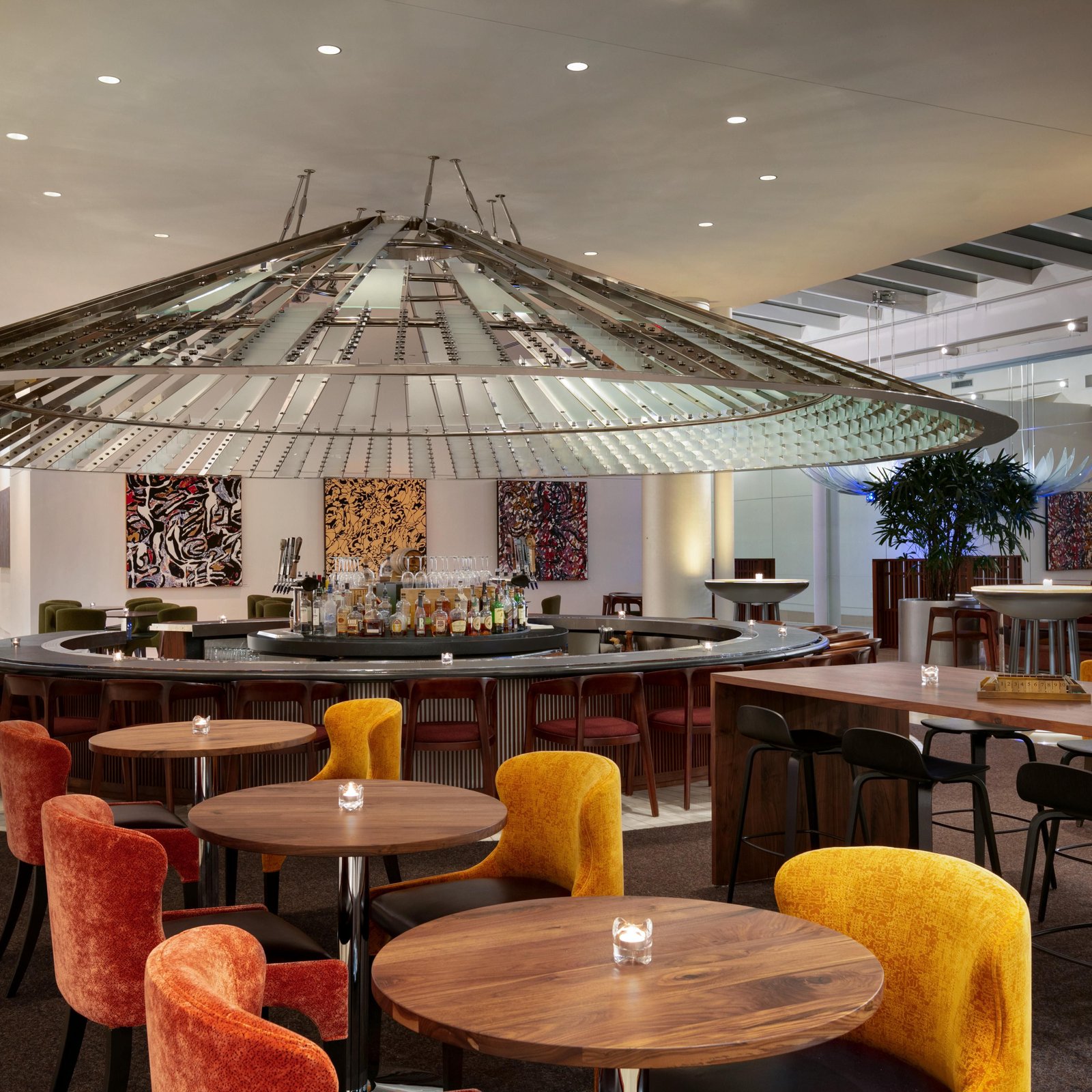 Hotel Indigo Atlanta Downtown, an IHG Hotel, the drafting table cocktails and kitchen