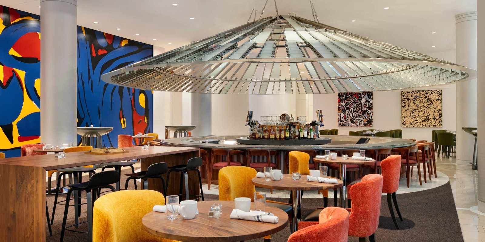 Hotel Indigo Atlanta Downtown, an IHG Hotel, the drafting table cocktails and kitchen