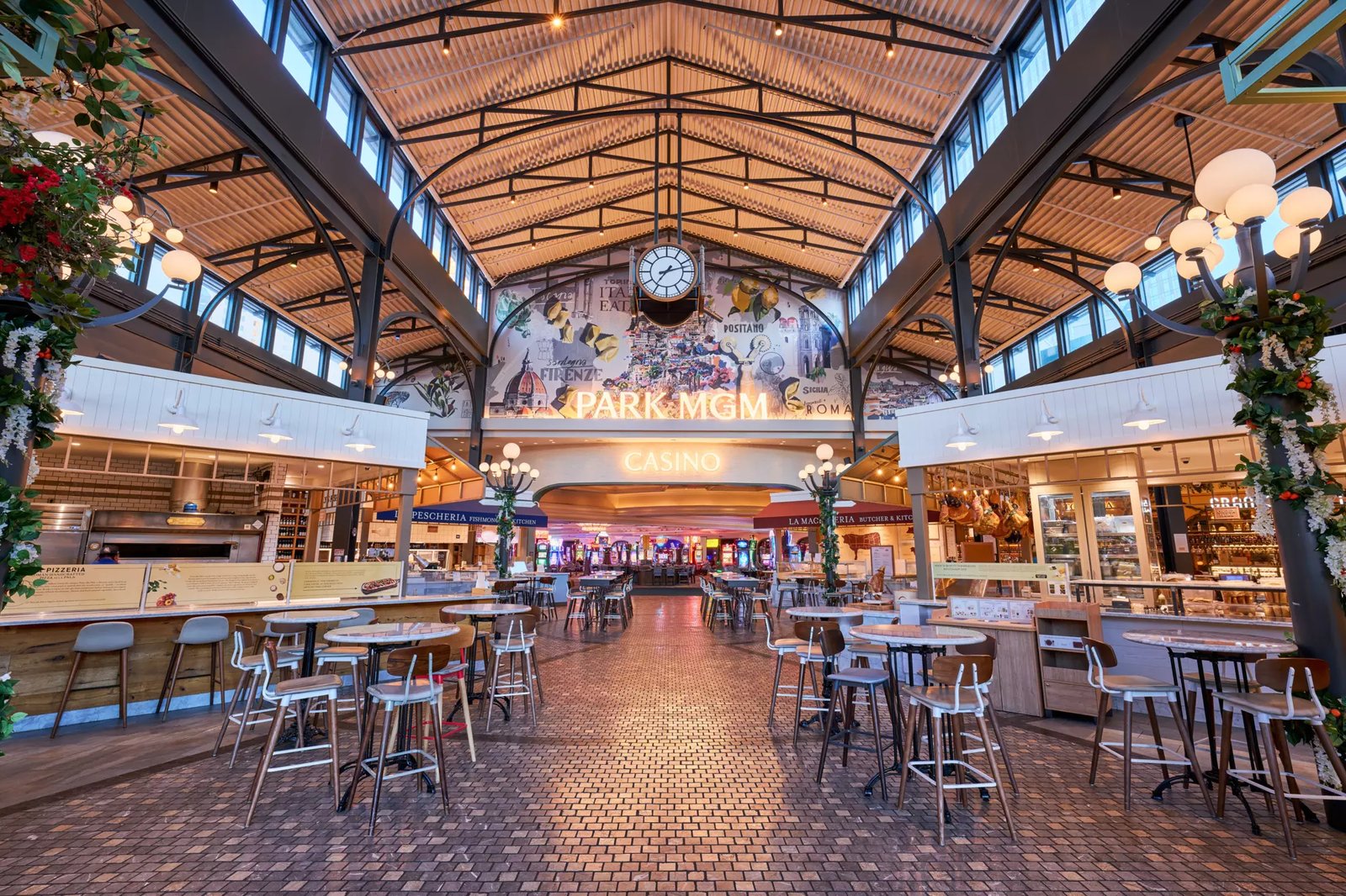 Park MGM Hotel, at the table