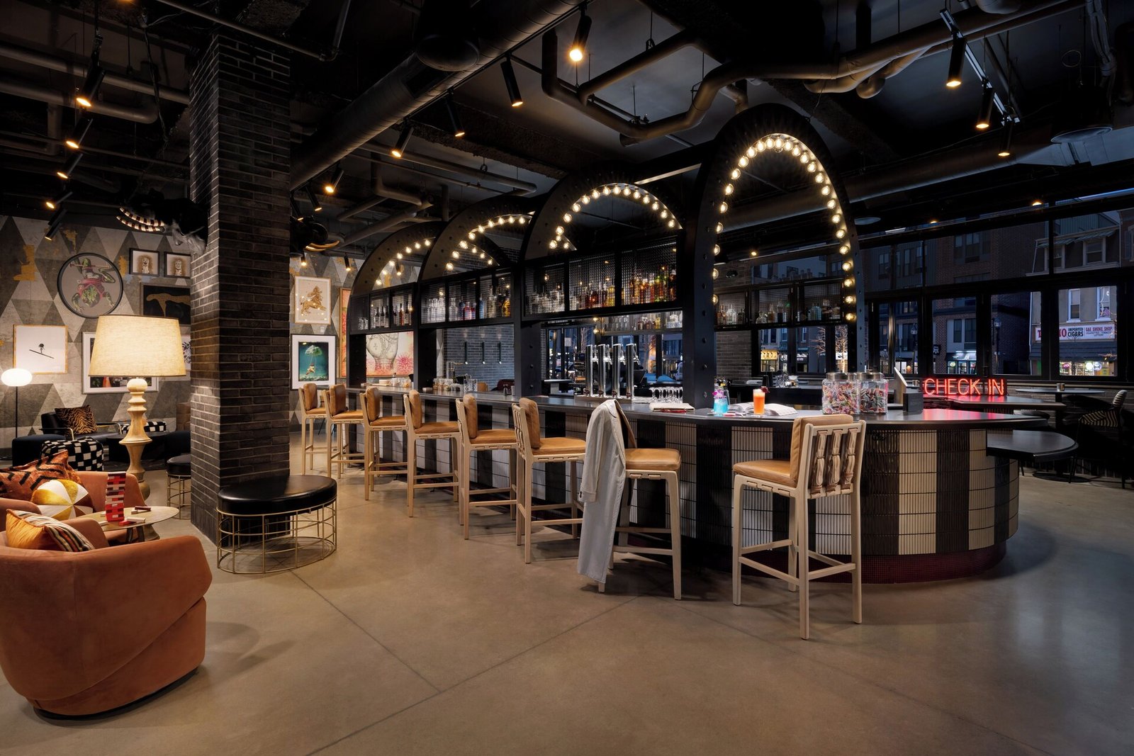 Moxy Allentown Downtown, at the table