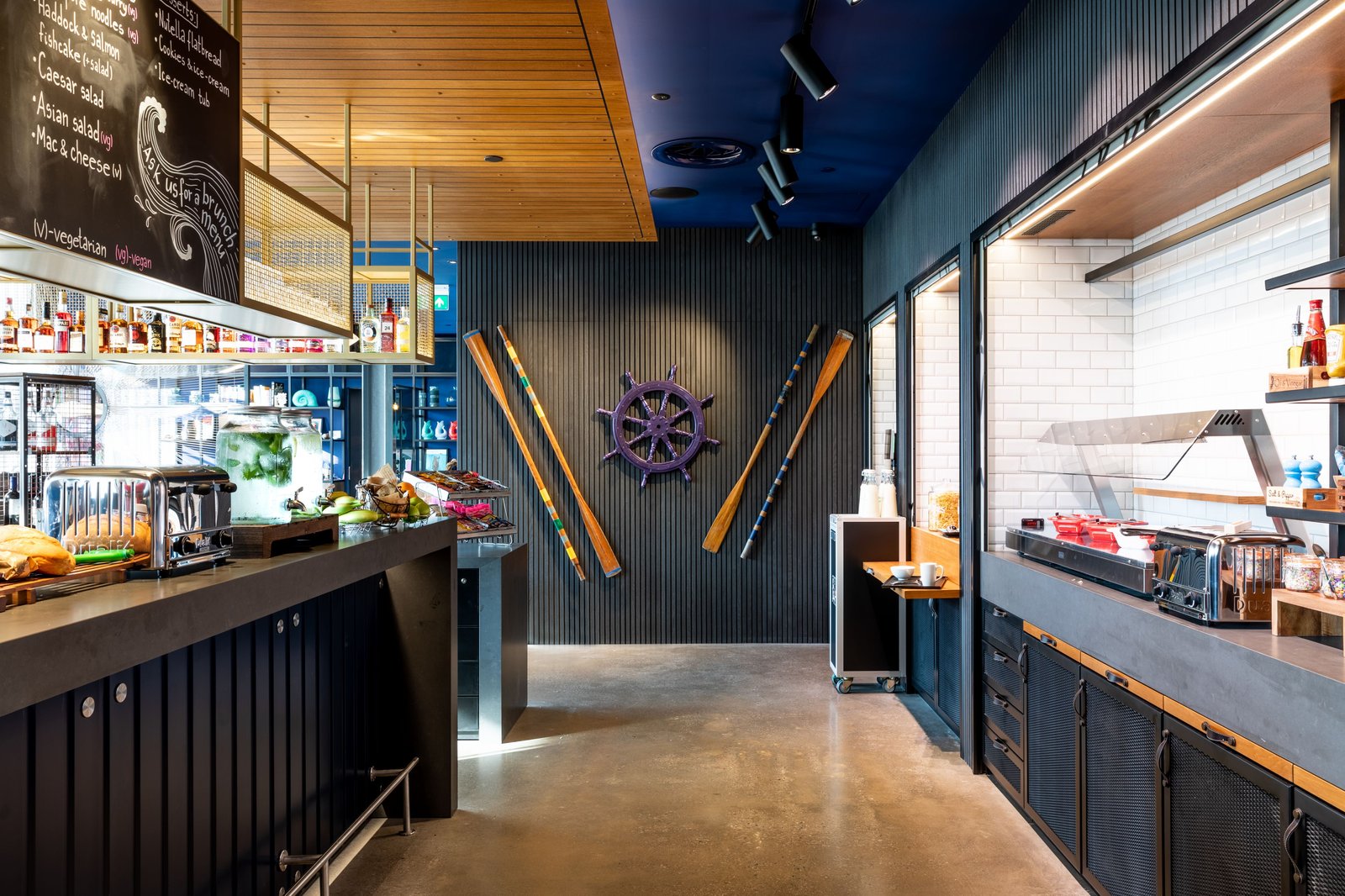 Moxy Plymouth, at the table