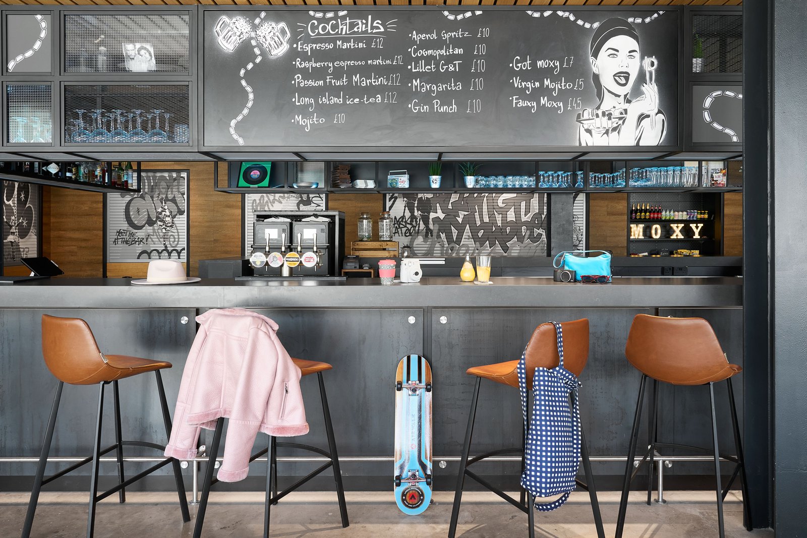 Moxy Bristol, at the table