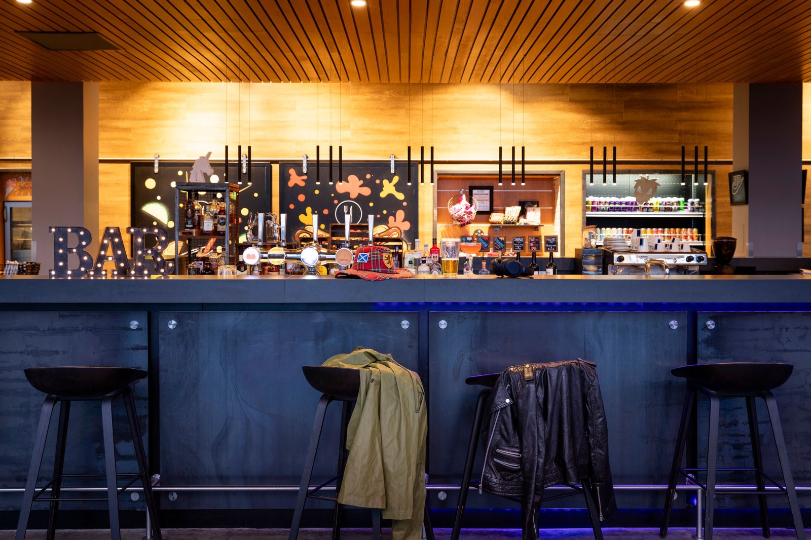 Moxy Aberdeen Airport, at the table
