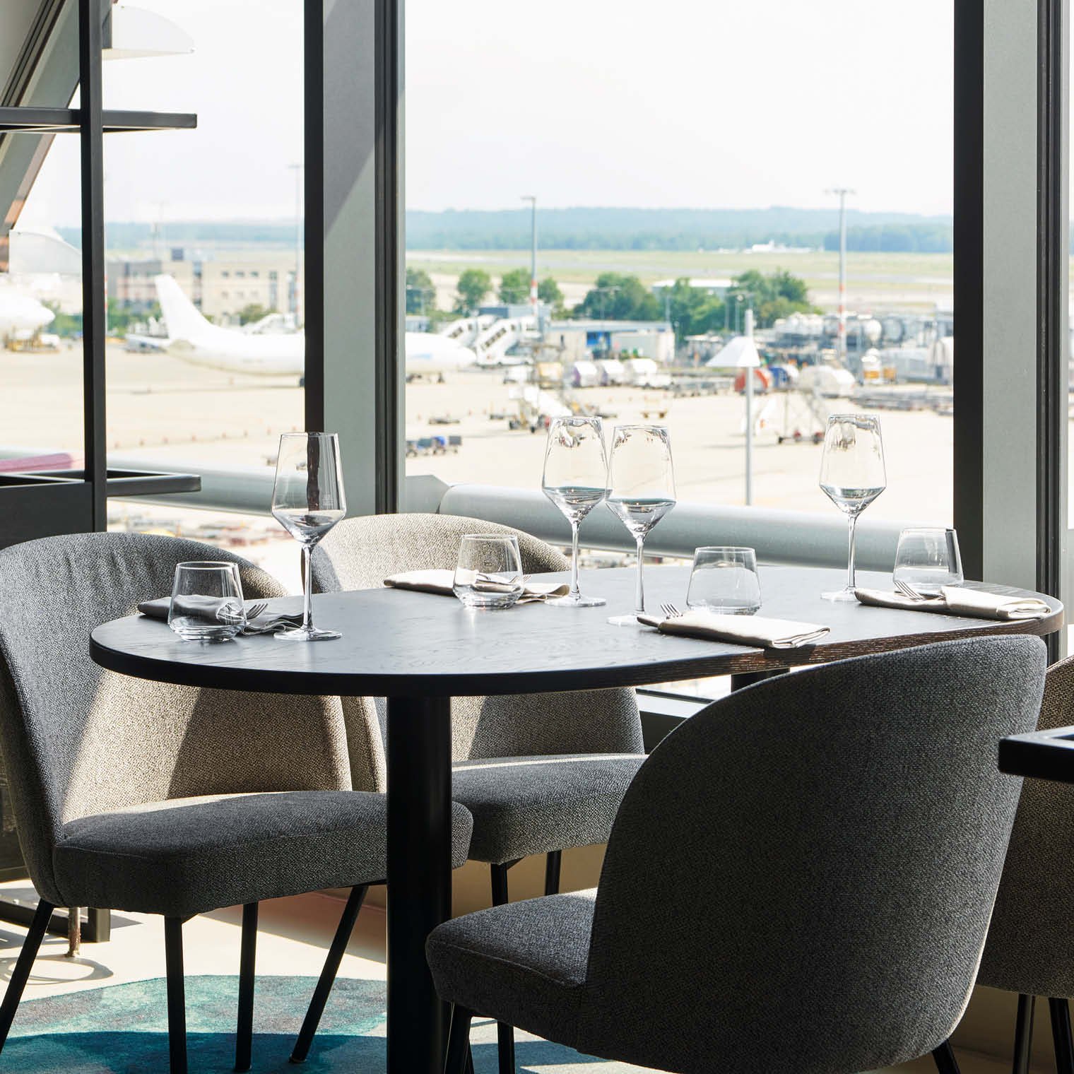 Moxy Cologne Bonn Airport, at the table