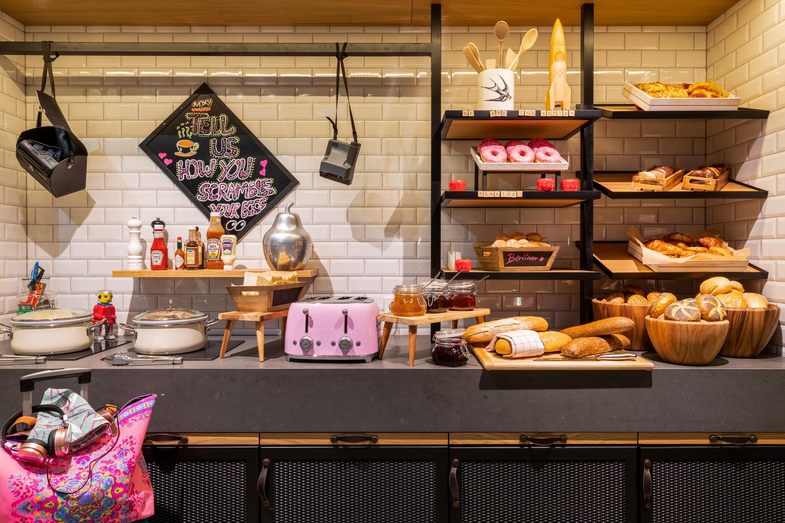 Moxy Berlin Airport, at the table
