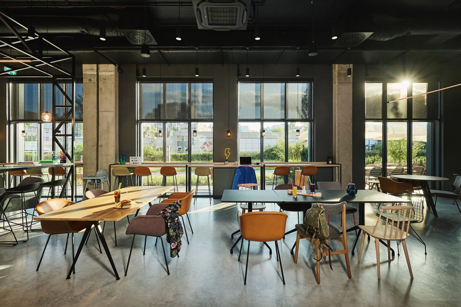 Moxy Warsaw City, at the table