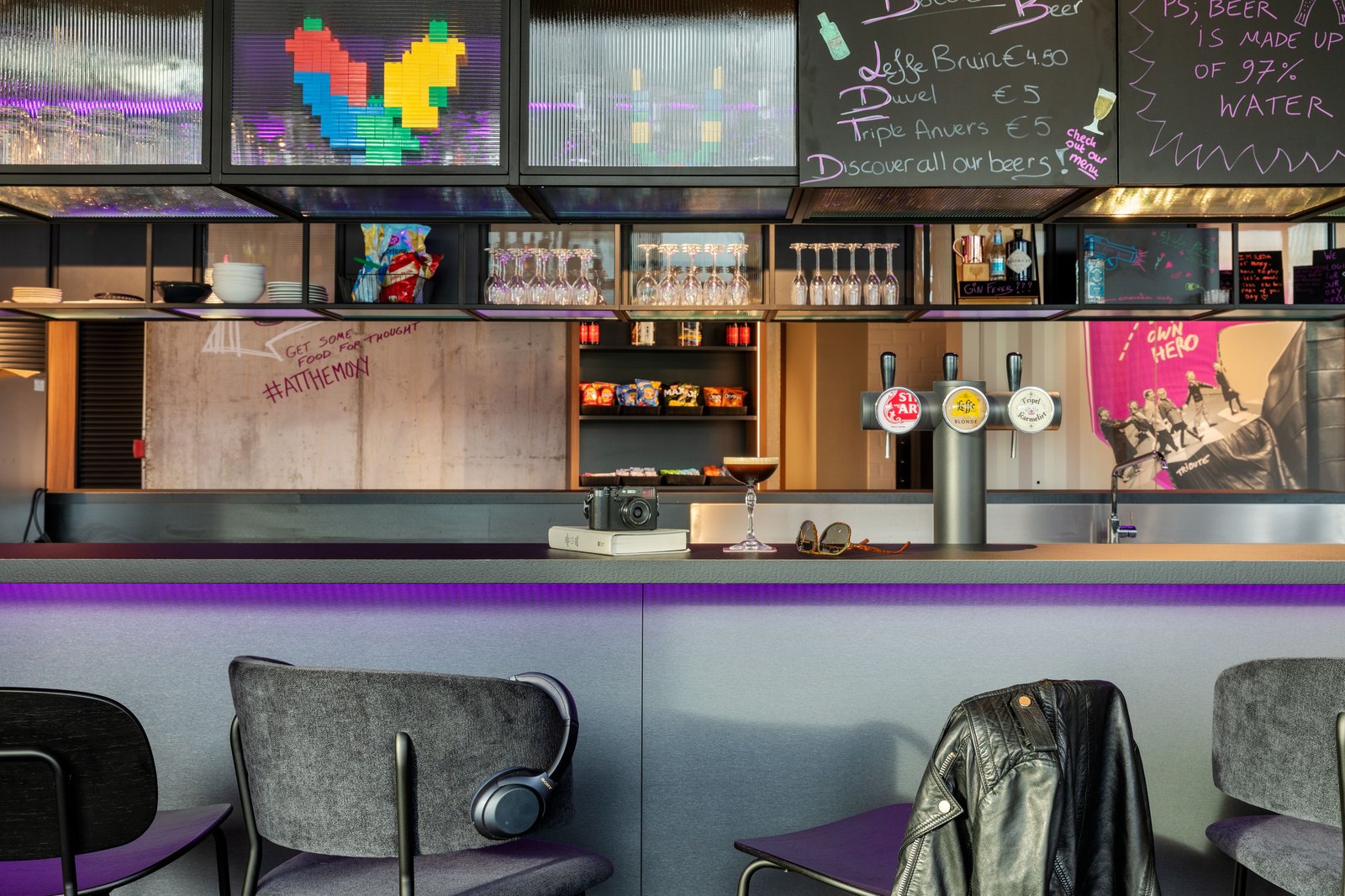 Moxy Antwerp, at the table