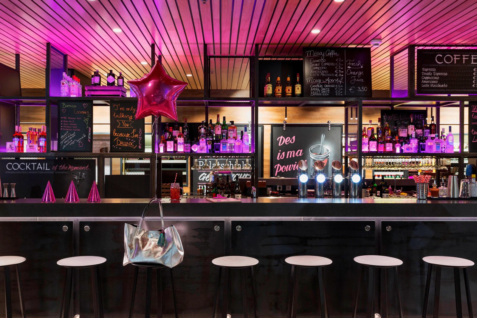 Moxy Vienna Airport, at the table