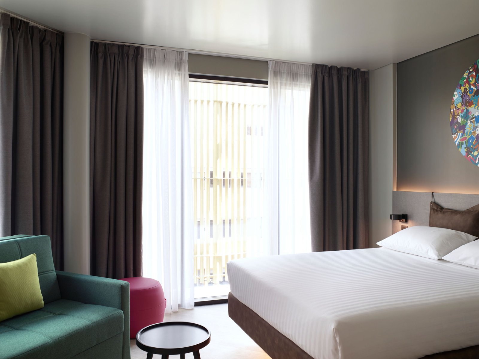 Moxy Athens City, rooms