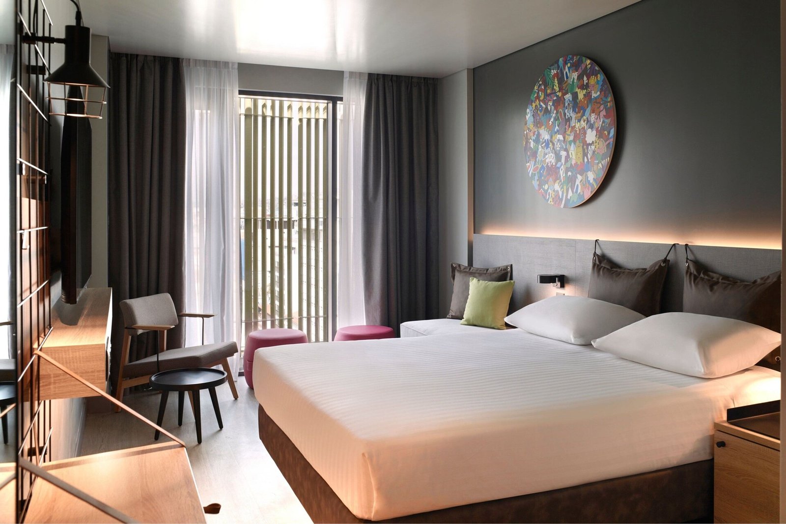 Moxy Athens City, rooms