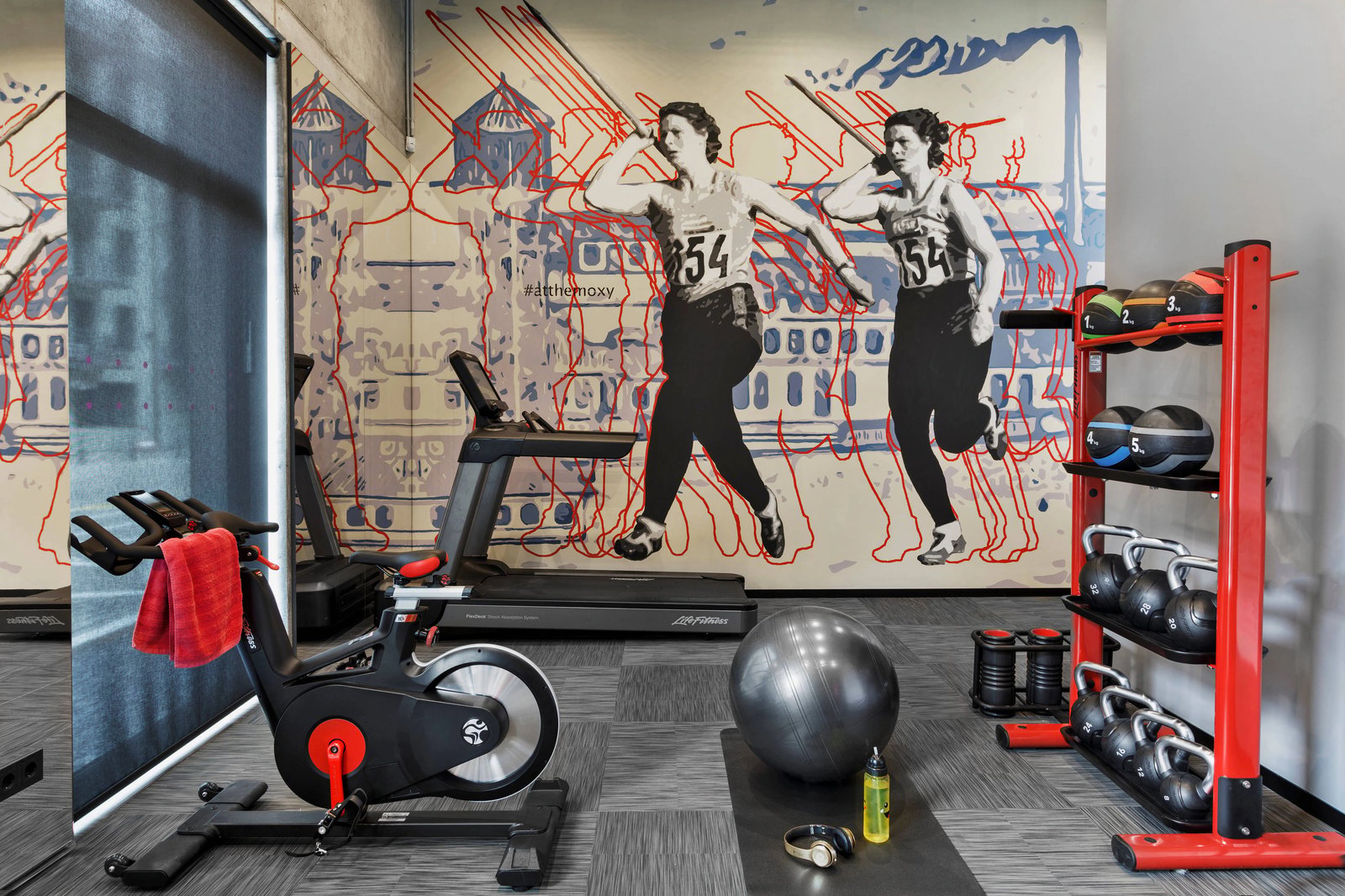Moxy Kaunas Center, the gym