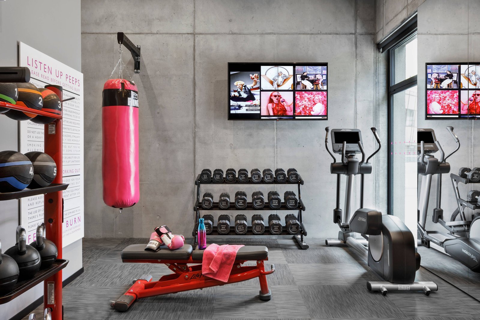 Moxy Kaunas Center, the gym