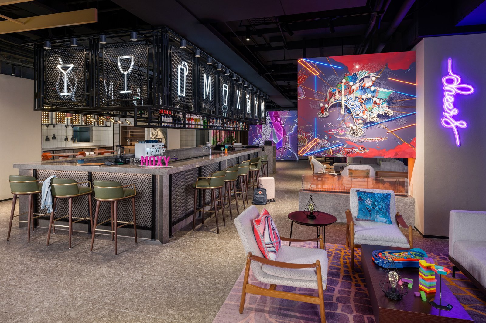 Moxy Suzhou City Centre, at the table