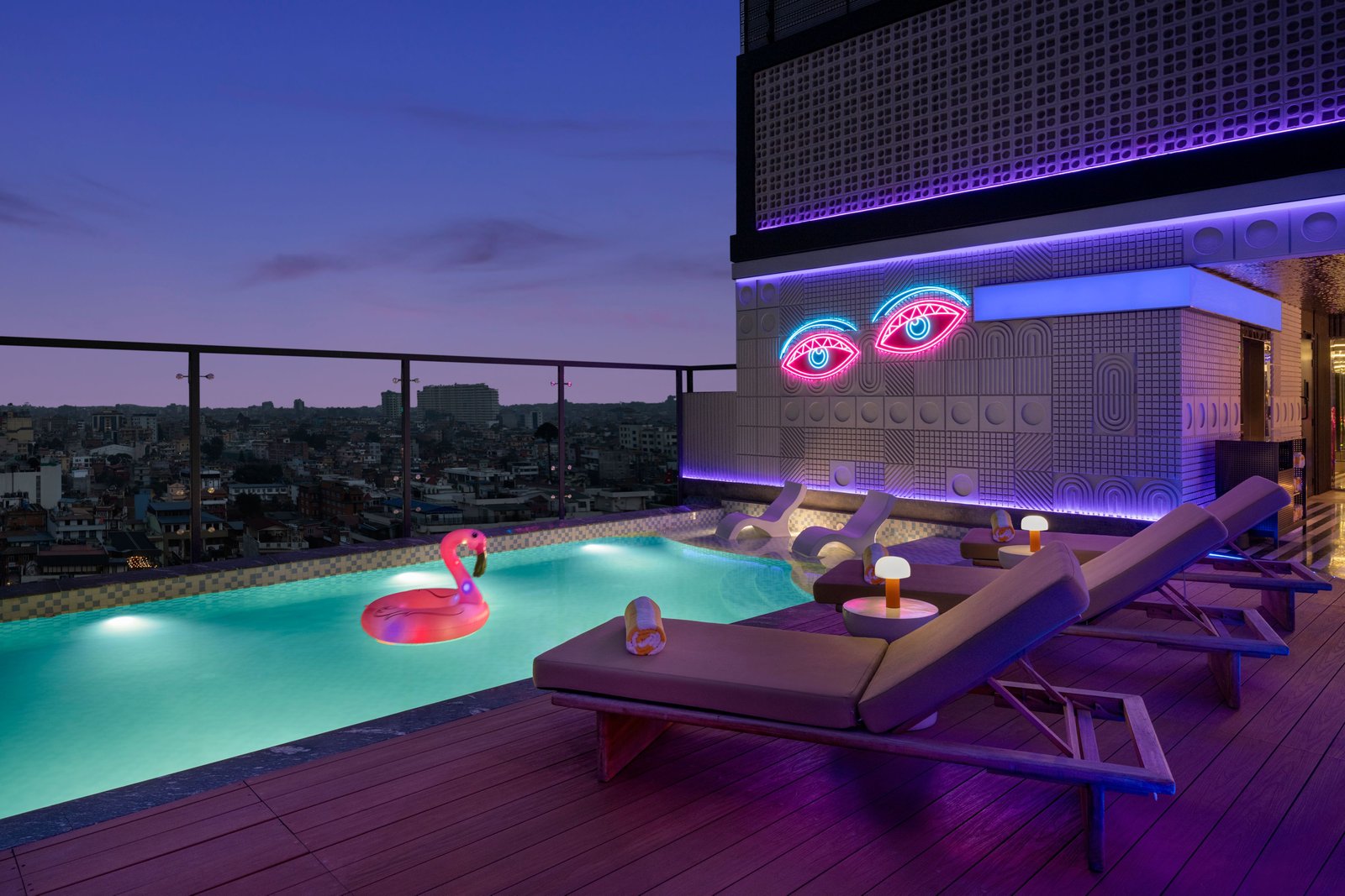 Moxy Kathmandu, the pool