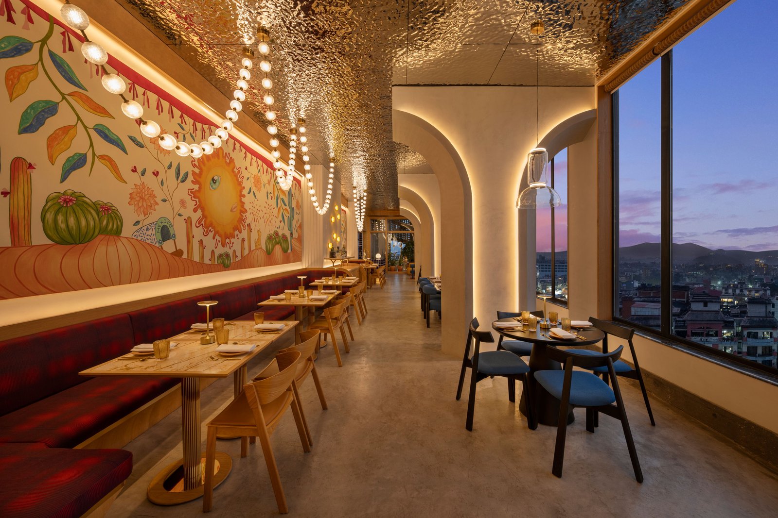 Moxy Kathmandu, at the table