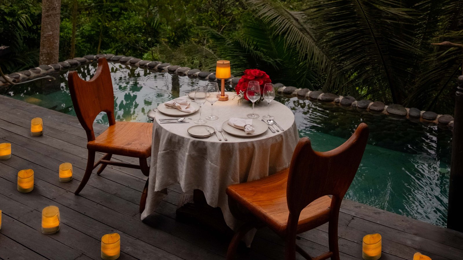 Capella Ubud, at the table