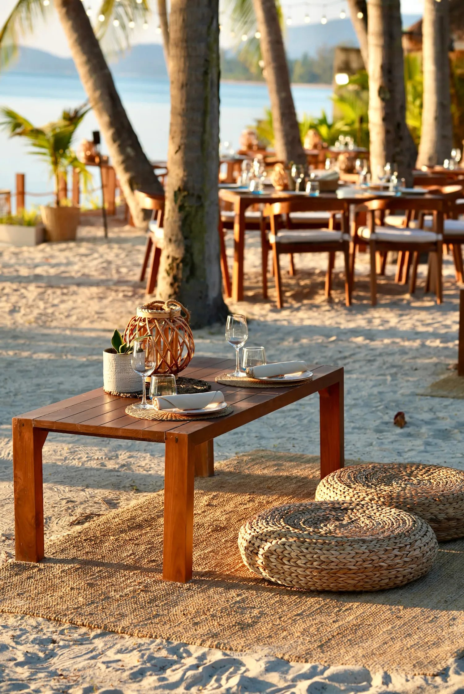 Nikki Beach Resort & Spa Koh Samui, at the table