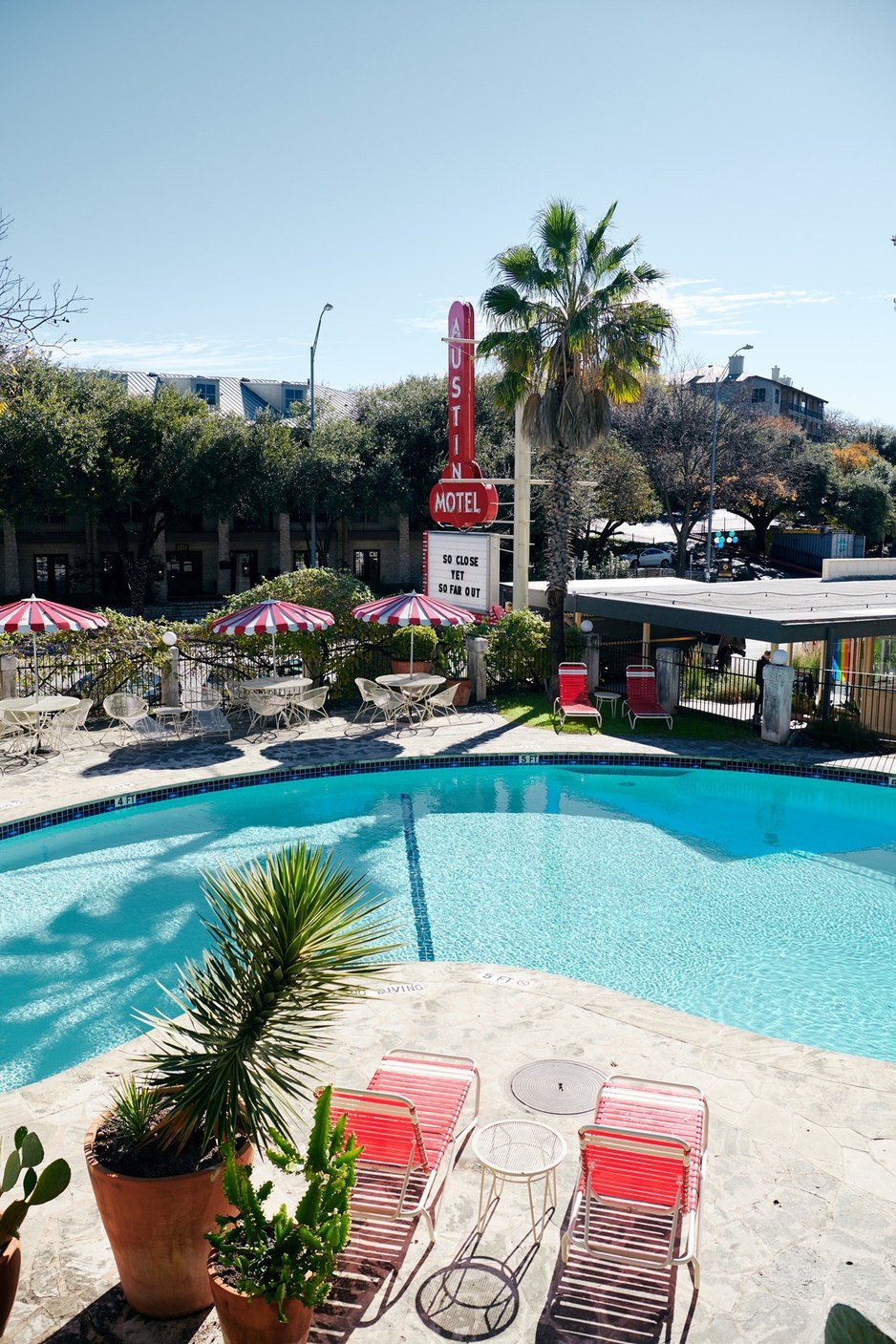 Austin Motel, the pool