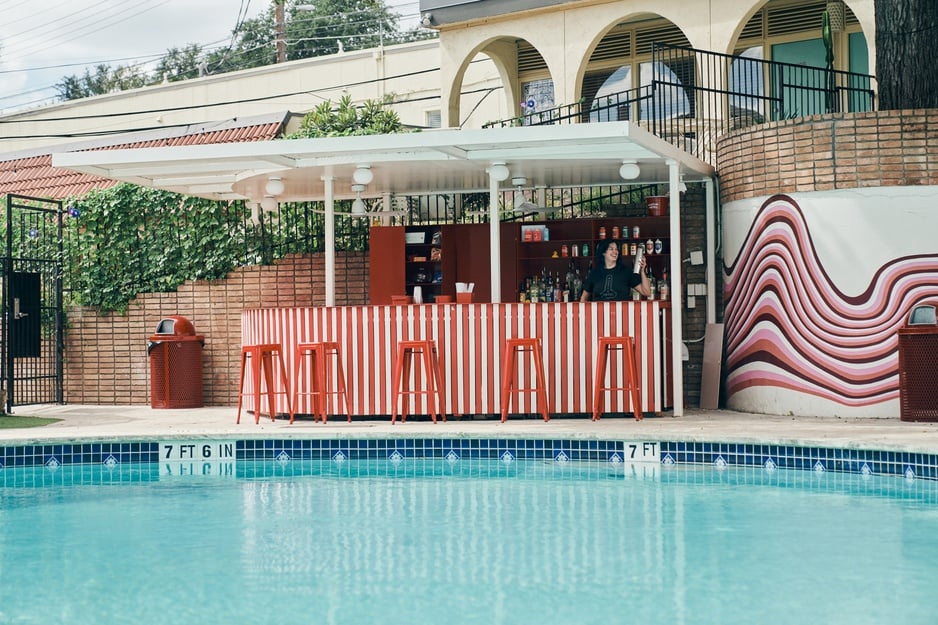 Austin Motel, austin motel pool bar