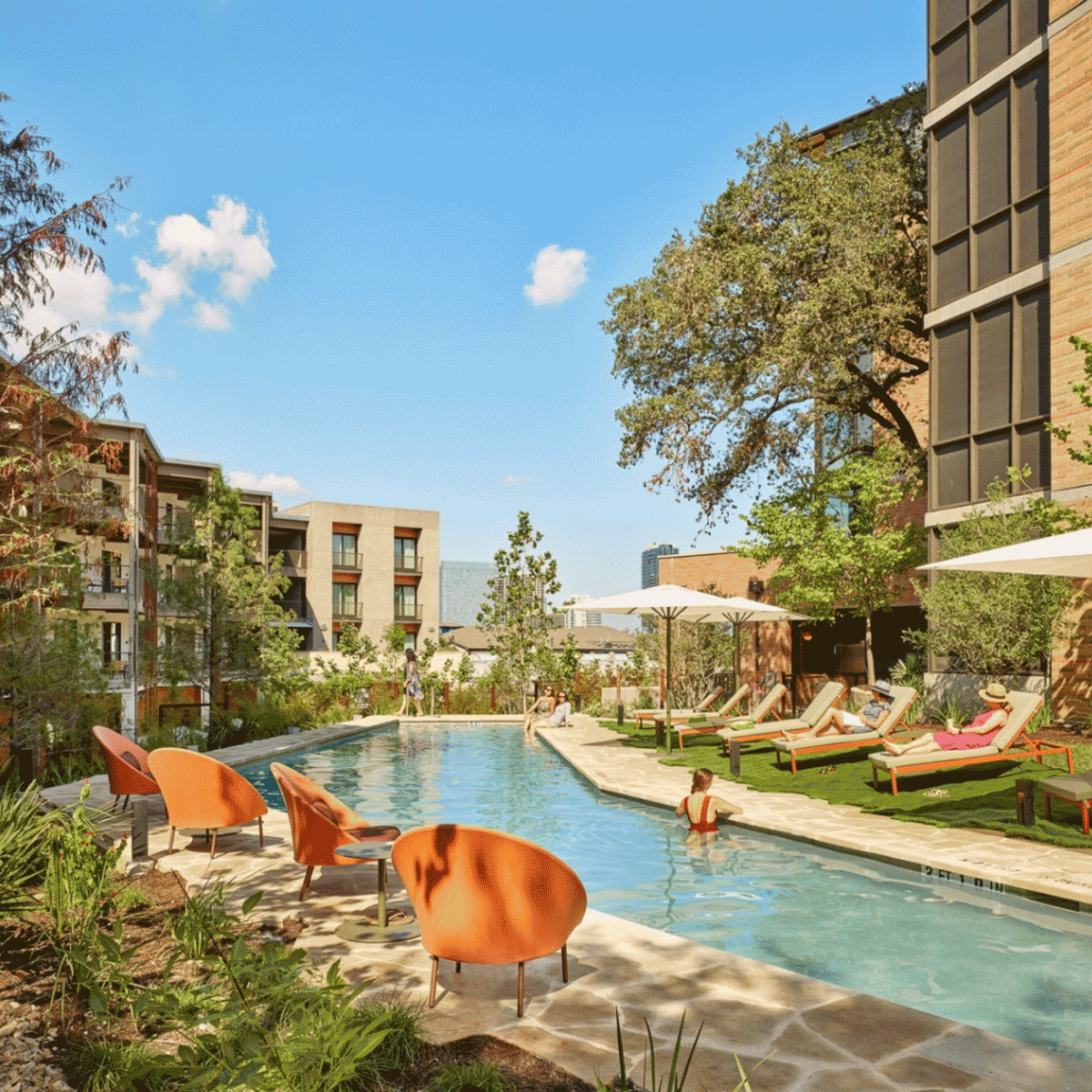 Hotel Magdalena, the pool