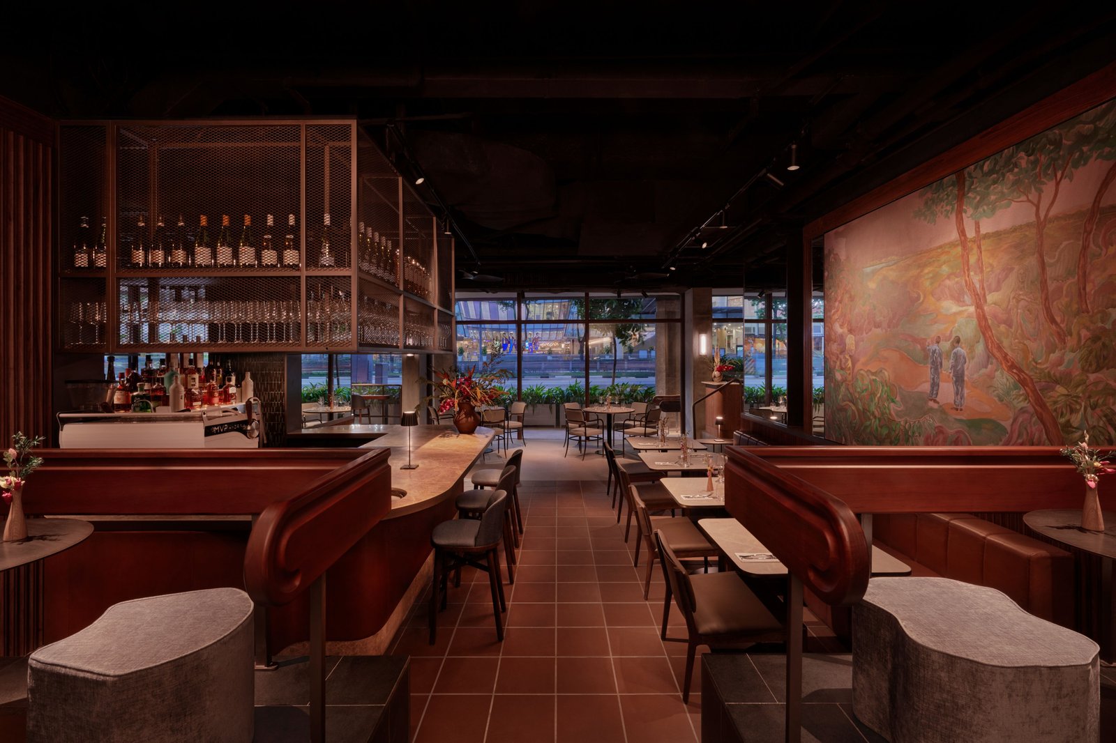 21 Carpenter Street Hotel, at the table