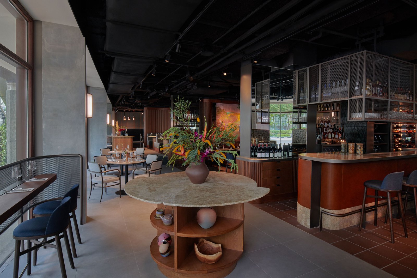 21 Carpenter Street Hotel, at the table